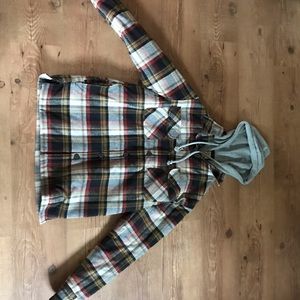 Redhead flannel hoodie